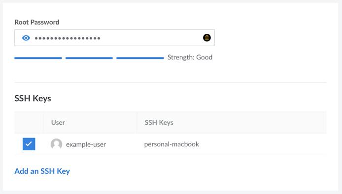 Enter root password in Cloud Manager Enter root password in Cloud Manager