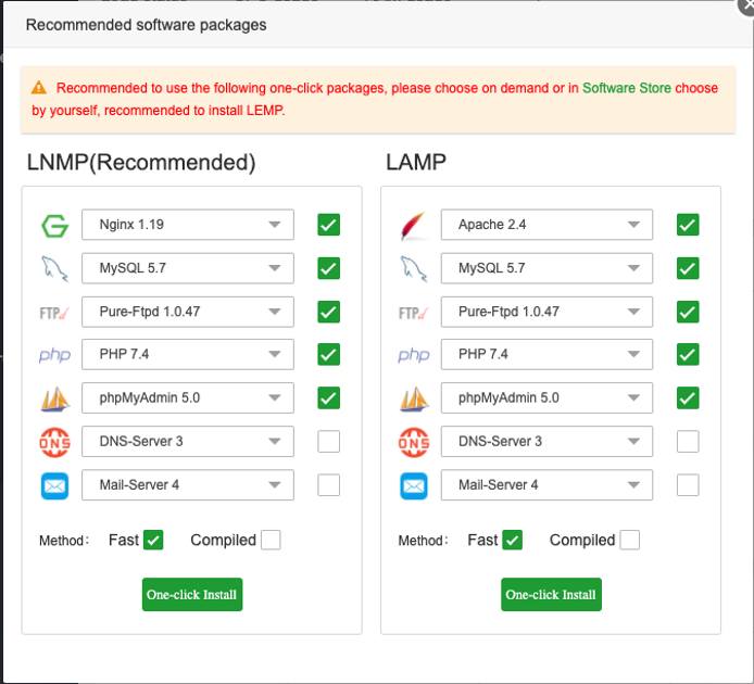 aaPanel One-Click